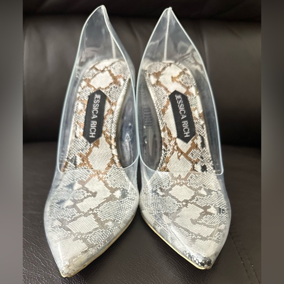 Jessica Rich So Fancy Sandals In Transparent Snake Size 39 (US 9) - Picture 8 of 16